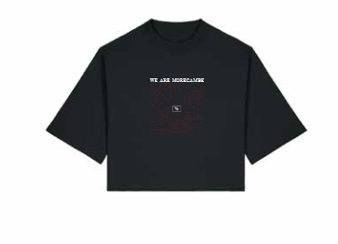Ladies Tshirt Map Design Black